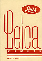 Leica General Catalogue for 1931 