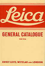 Leica General Catalogue for 1936 