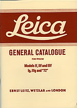  Leica General Catalogue for 1955-58