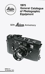 Leica General Catalogue for 1975 